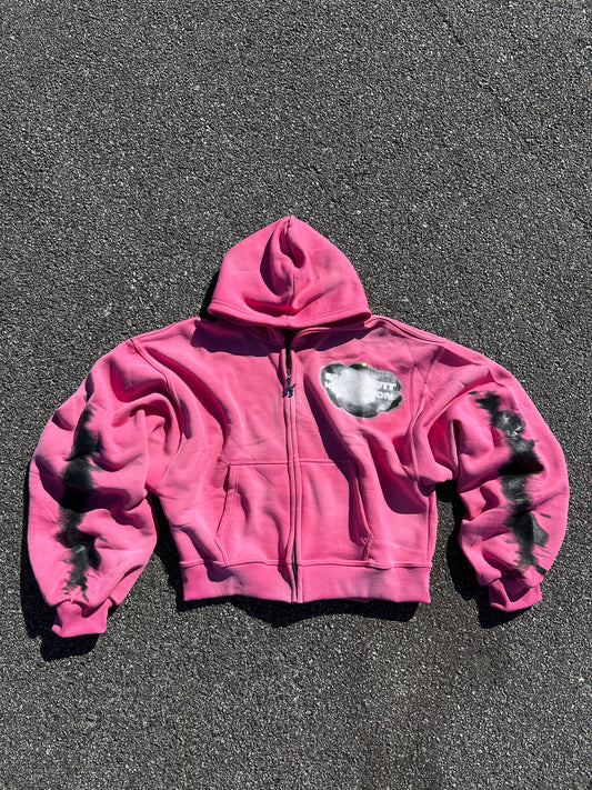 “Made Wit Kommotion” Rhinestone Zip-Up