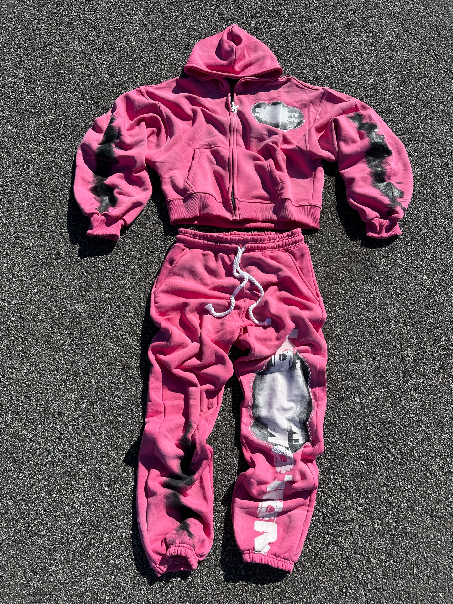 "Made Wit Kommotion" Rhinestone Sweatsuit
