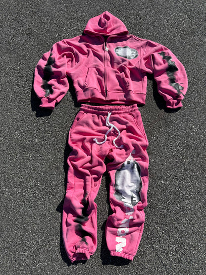 "Made Wit Kommotion" Rhinestone Sweatsuit
