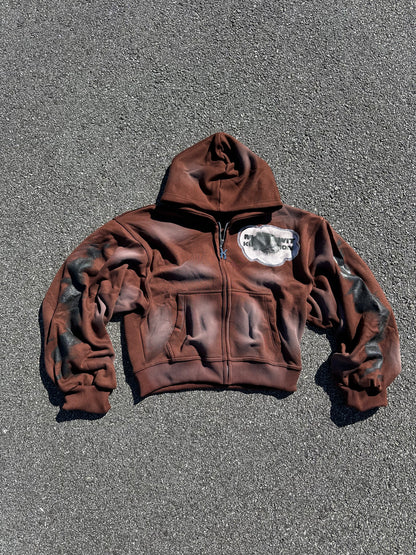 “Made Wit Kommotion” Rhinestone Zip-Up