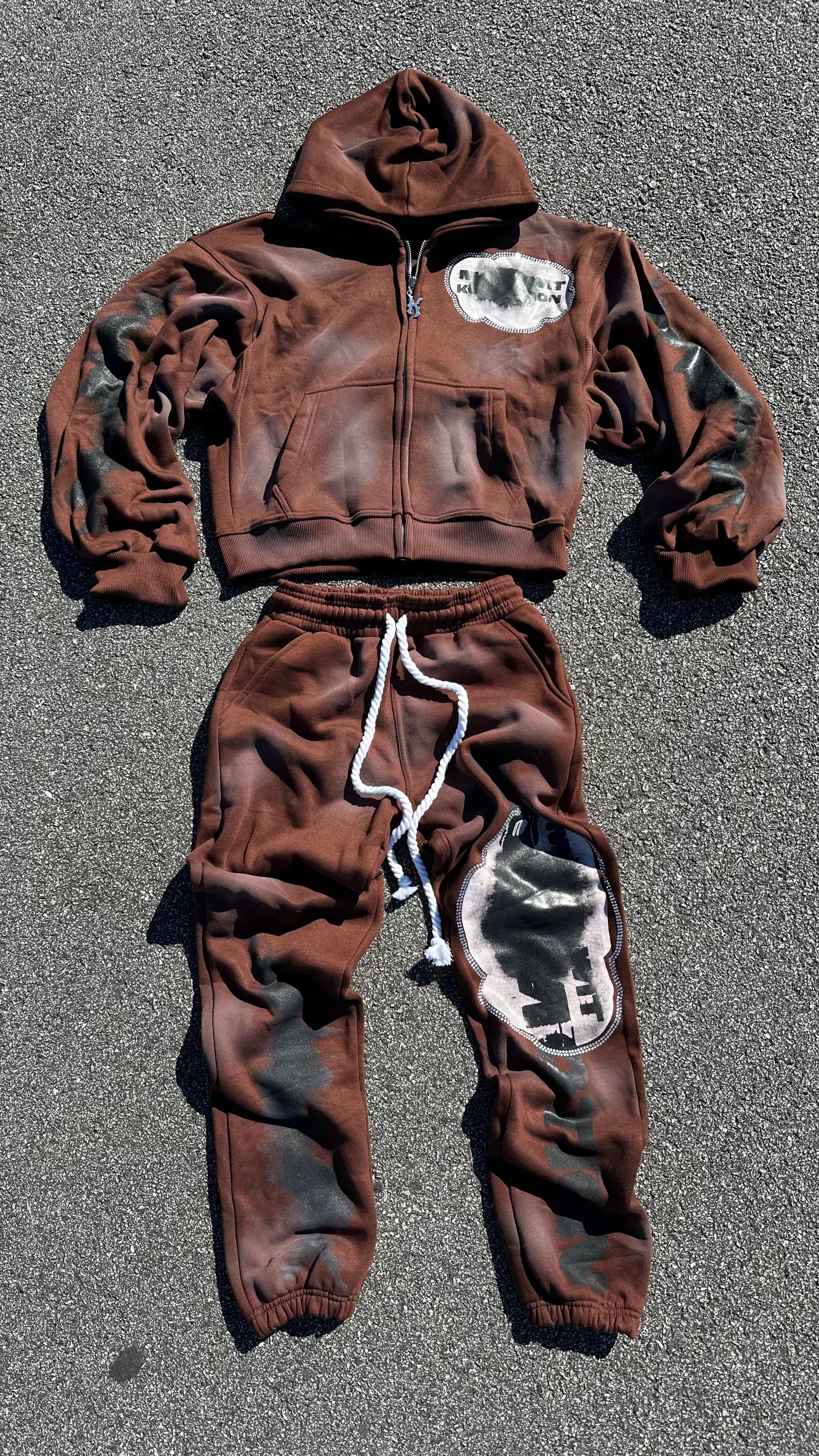 "Made Wit Kommotion" Rhinestone Sweatsuit