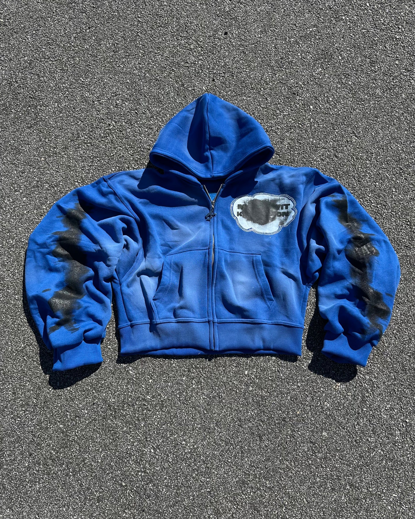 “Made Wit Kommotion” Rhinestone Zip-Up