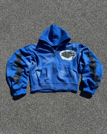 “Made Wit Kommotion” Rhinestone Zip-Up