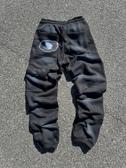 “Made Wit Kommotion” Rhinestone Joggers