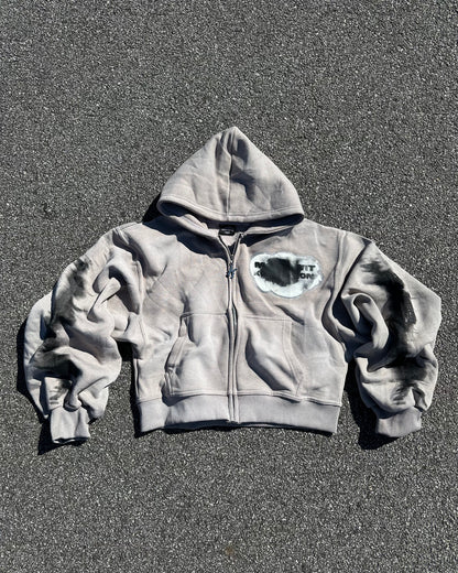 “Made Wit Kommotion” Rhinestone Zip-Up