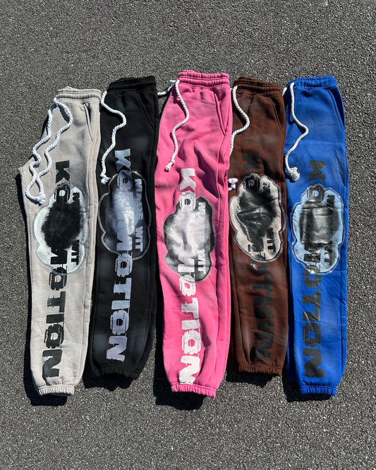 “Made Wit Kommotion” Rhinestone Joggers